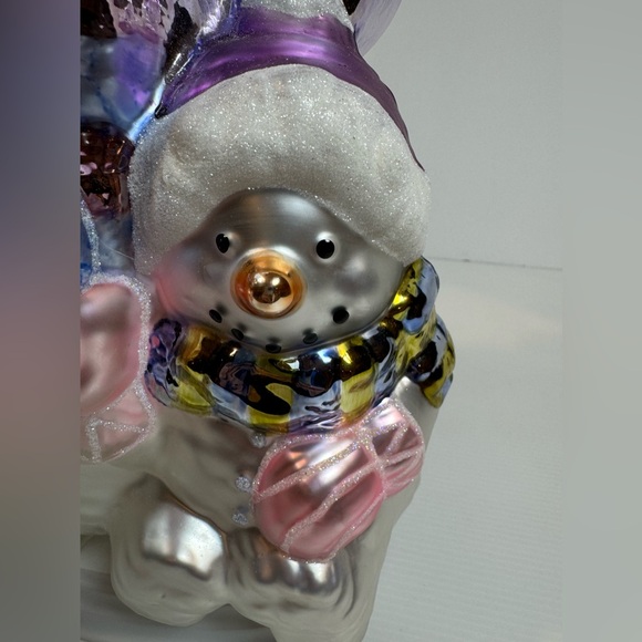 Christmas Snowman & Family Hand Blown Glass 18”Tall On Wood Base
Pre- owned - Picture 13 of 13